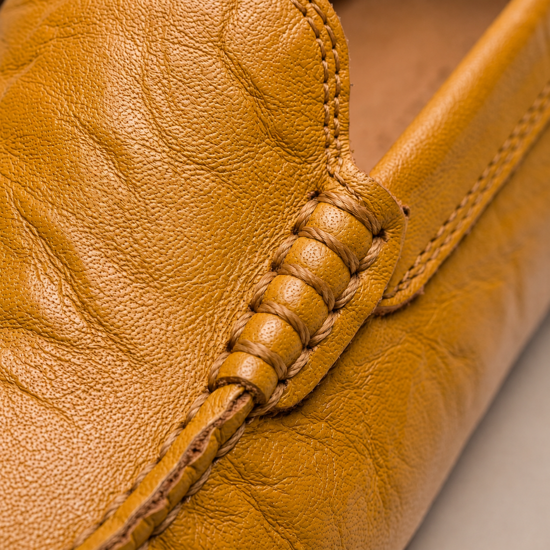 Men's Leather Travel Loafers with Fold-Down Heel