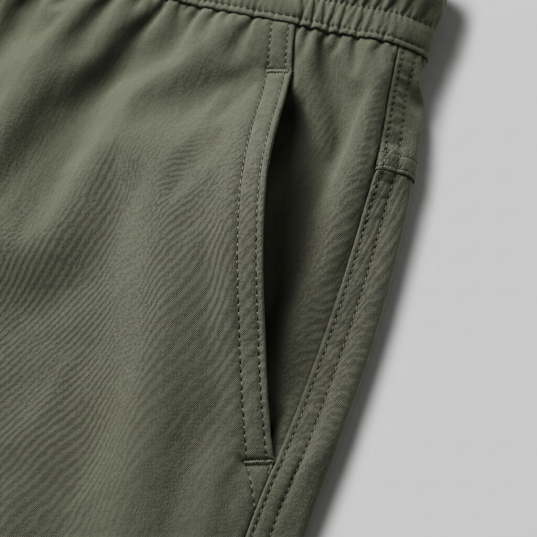 Men's Lightweight Nylon Drawstring Trousers