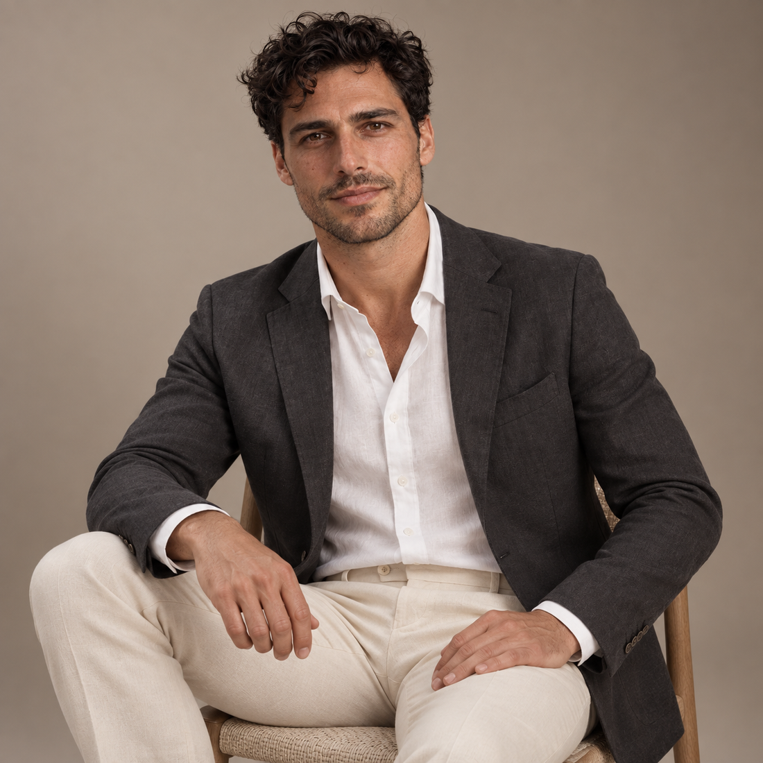 Men's Linen Blazer