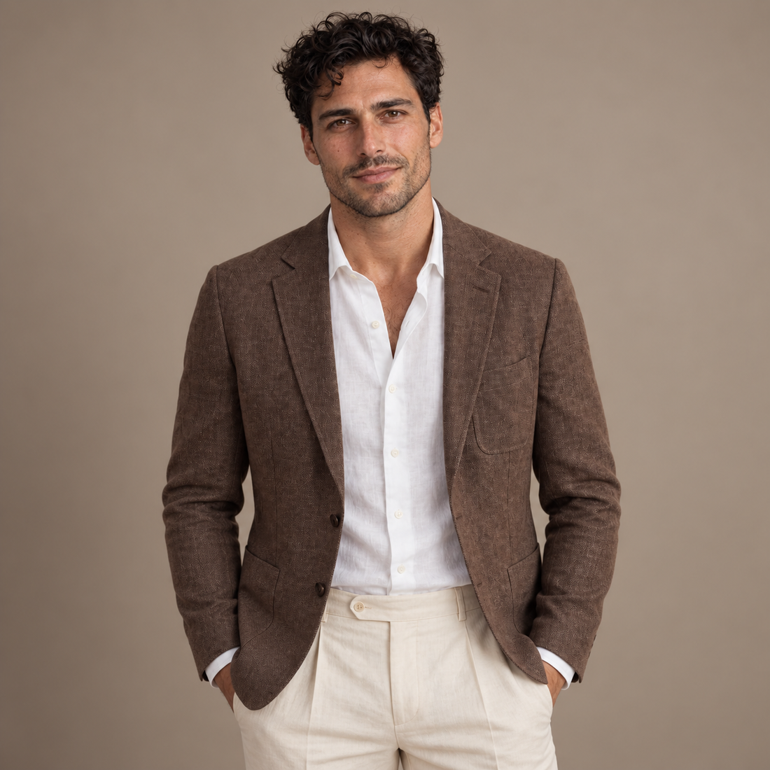 Men's Linen Blazer