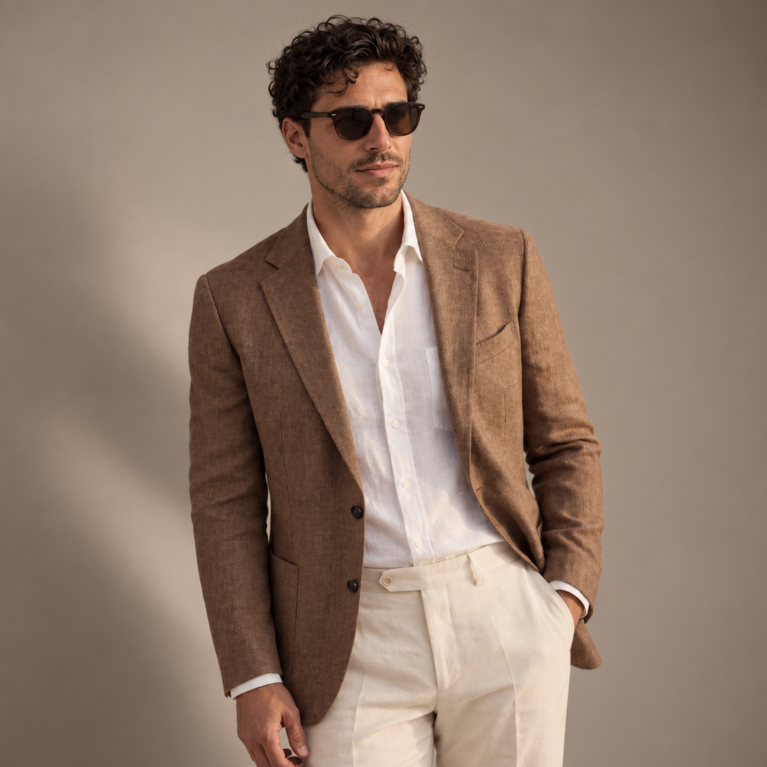 Men's Linen Blazer