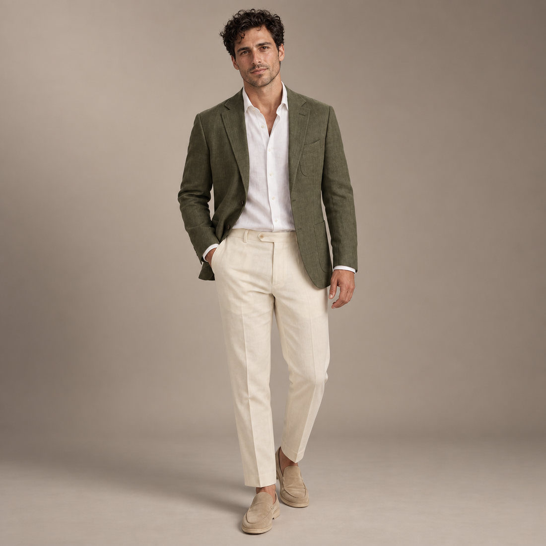 Men's Linen Blazer