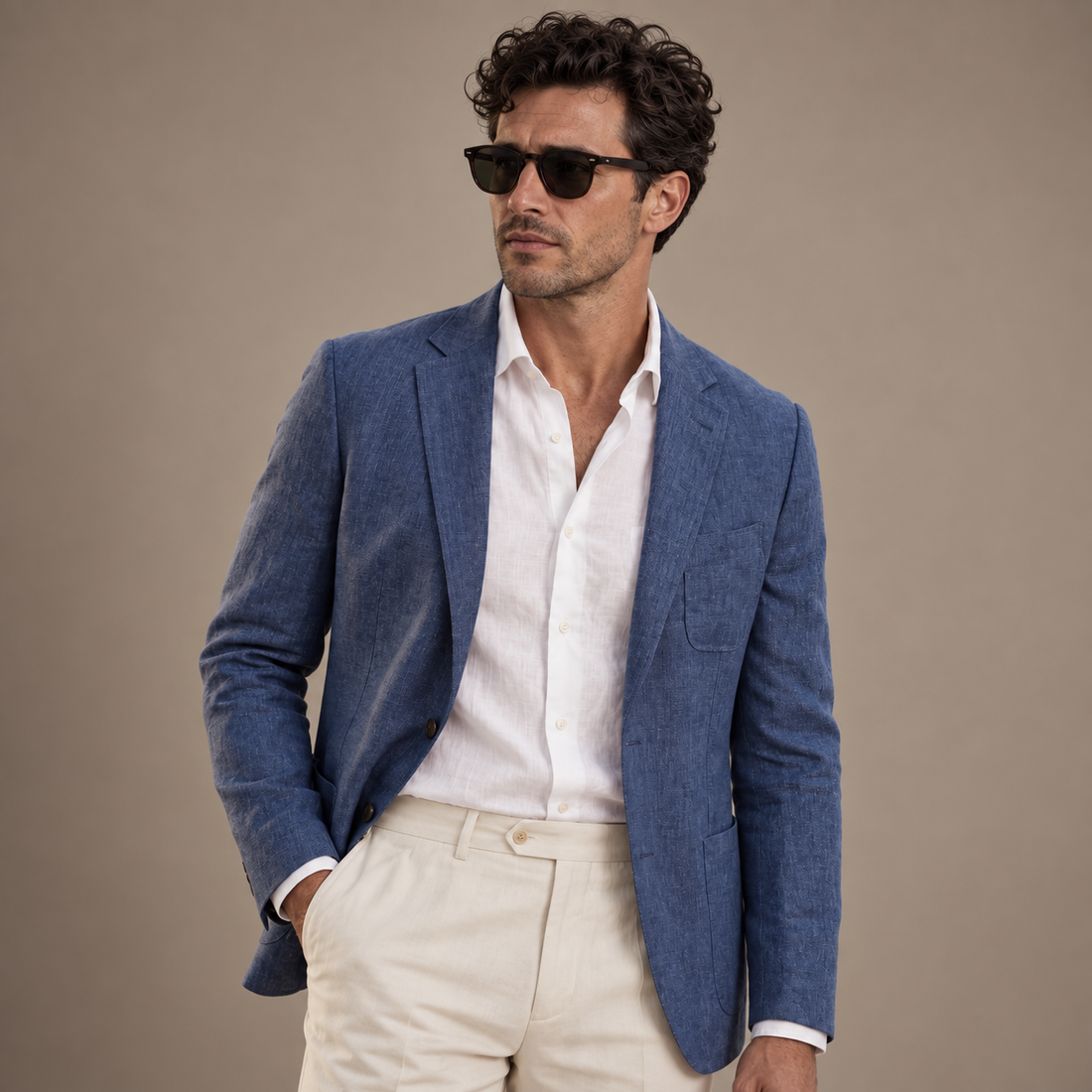 Men's Linen Blazer