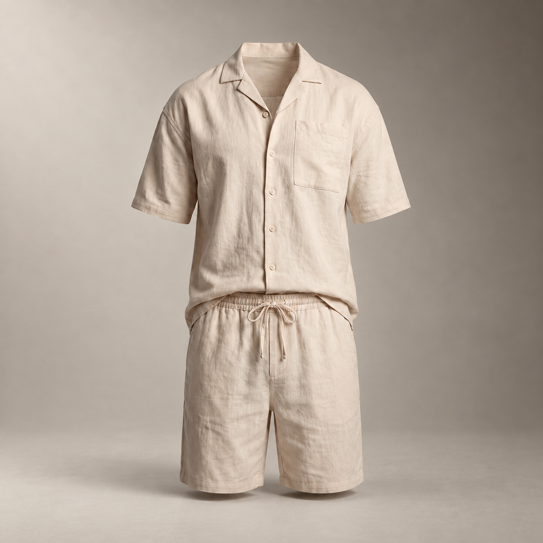 Men's Linen Blend Outfit Set