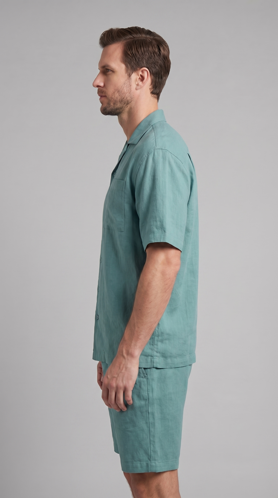 Men's Linen Blend Outfit Set