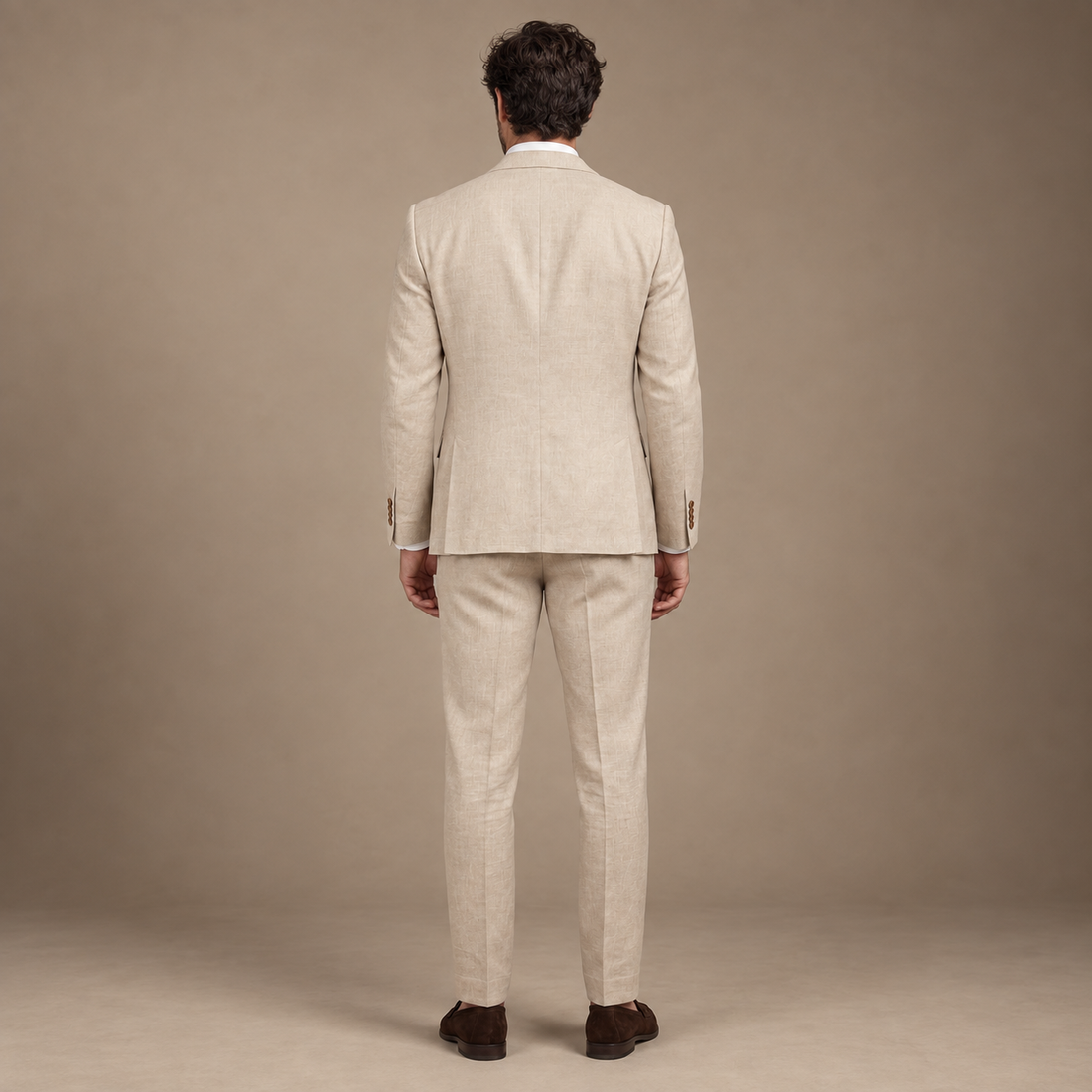 Men's Linen Blend Wedding Suit