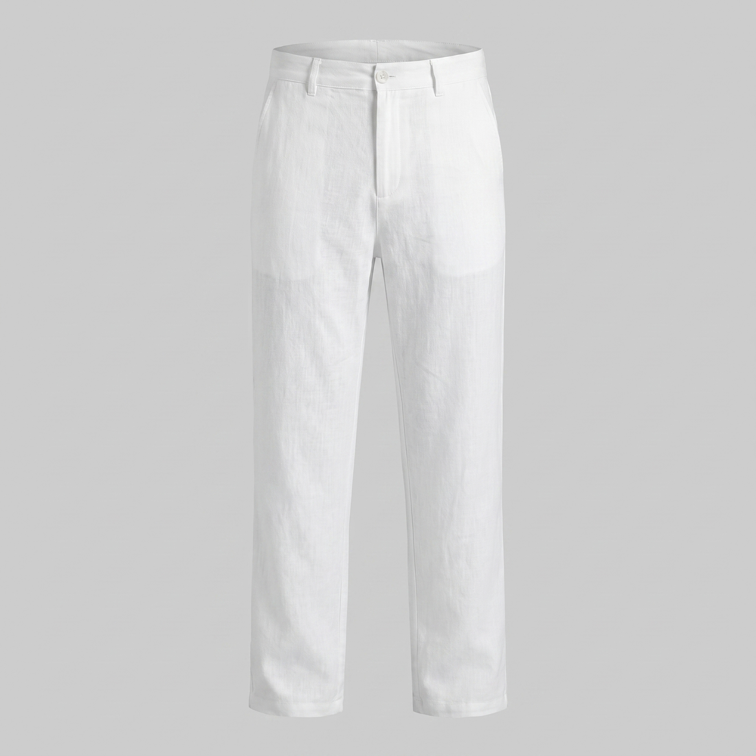 Men's Linen Blend Wide Leg Trousers