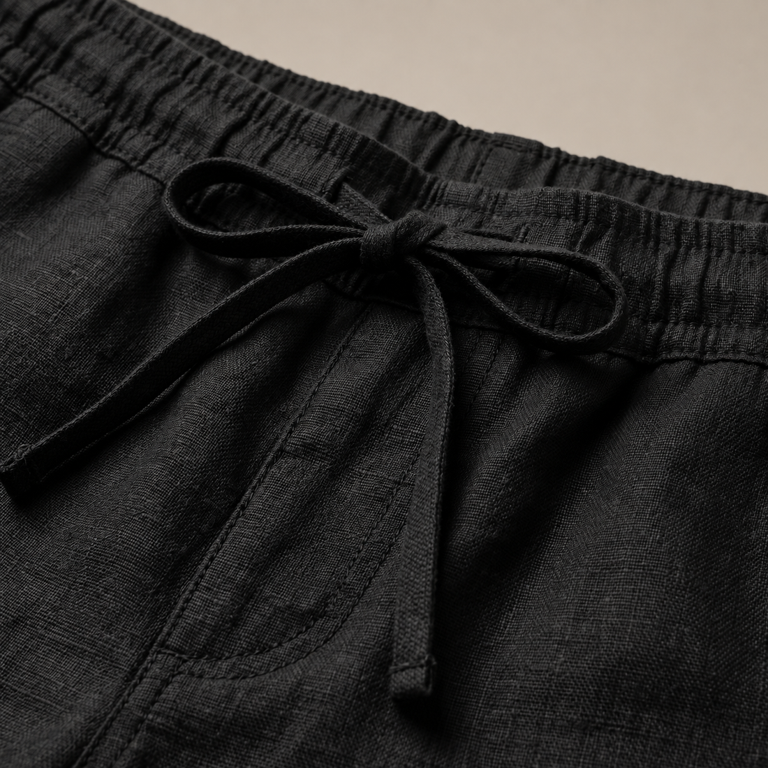 Men's Linen Drawstring Shorts