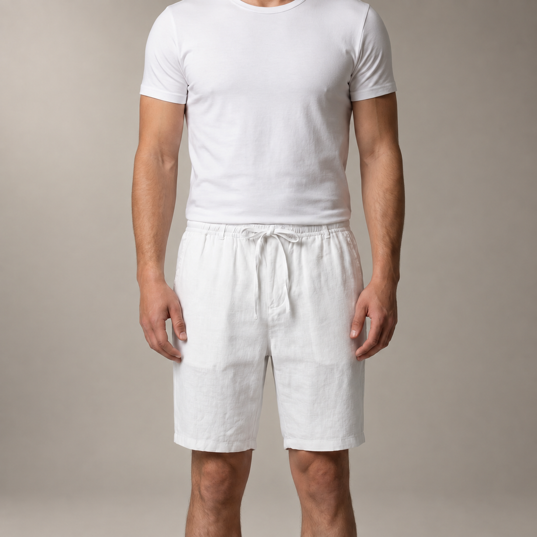Men's Linen Drawstring Shorts