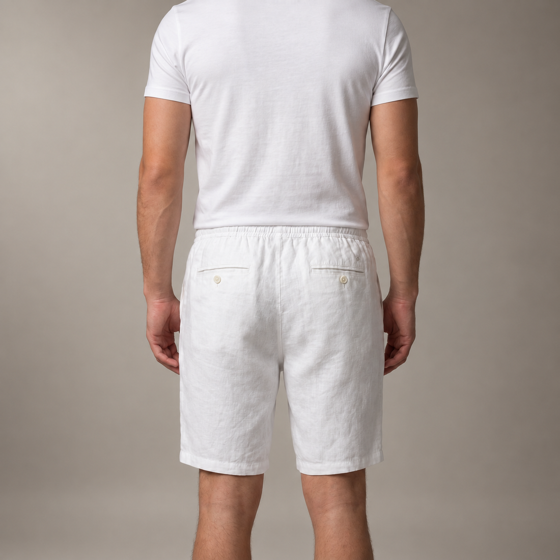 Men's Linen Drawstring Shorts