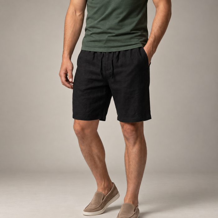 Men's Linen Drawstring Shorts