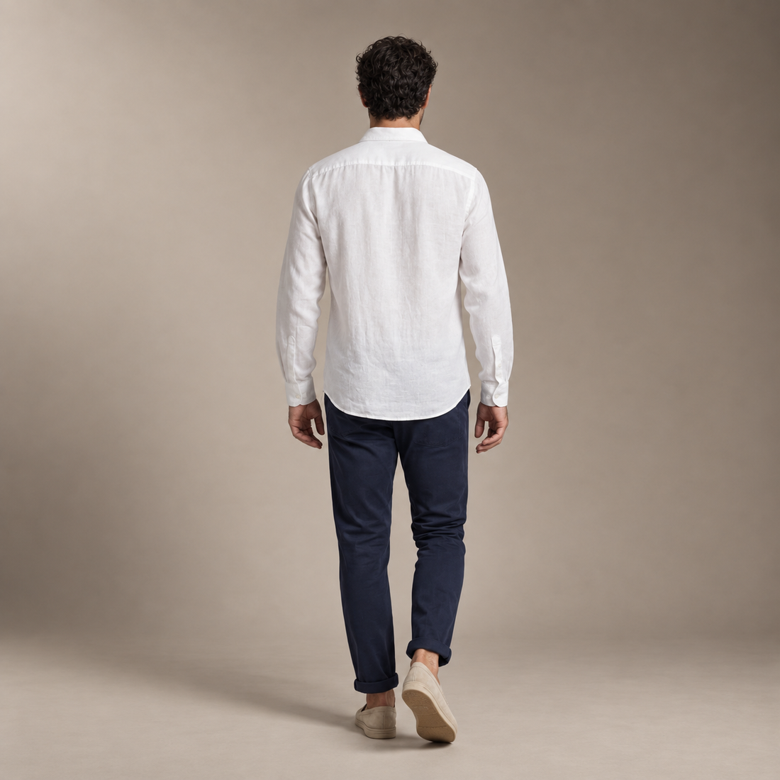 Men's Linen Long Sleeve Shirt