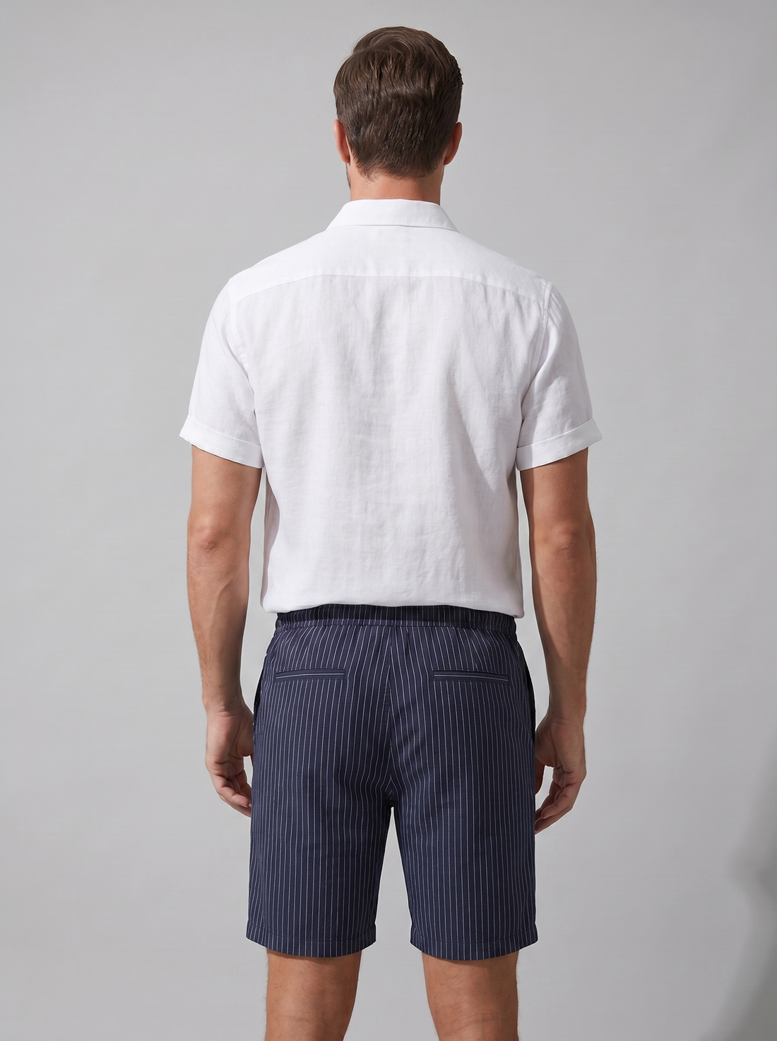 Men's Linen Shirt and Shorts Set