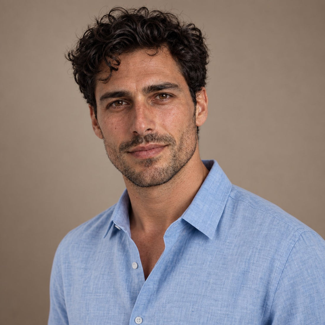 Men's Linen Short Sleeve Shirt