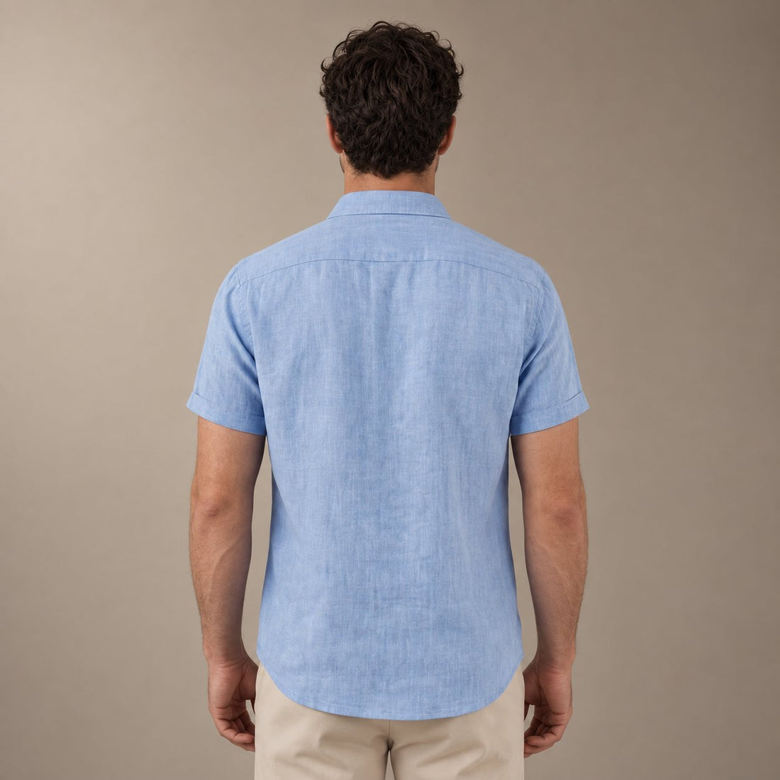 Men's Linen Short Sleeve Shirt