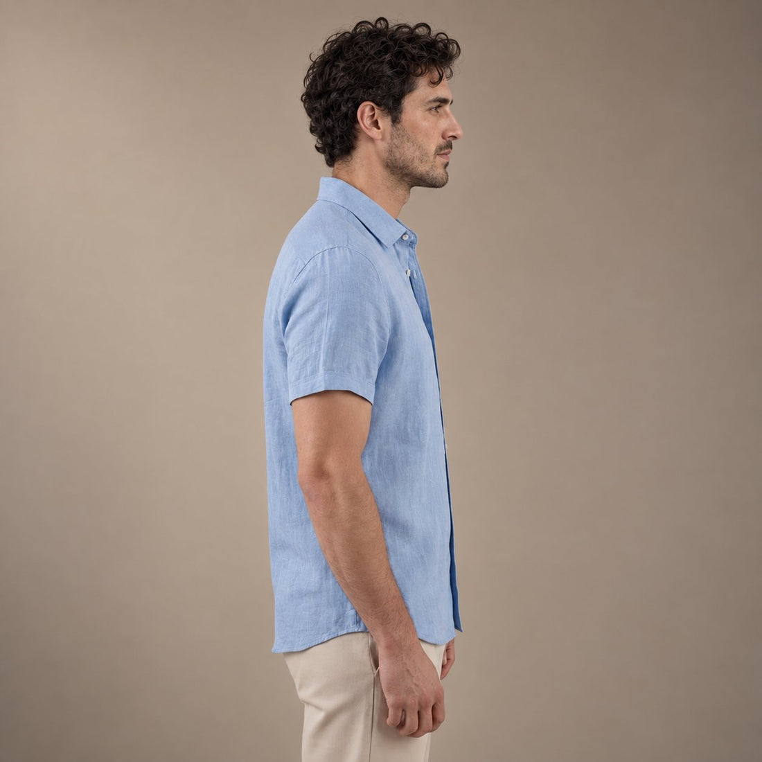Men's Linen Short Sleeve Shirt