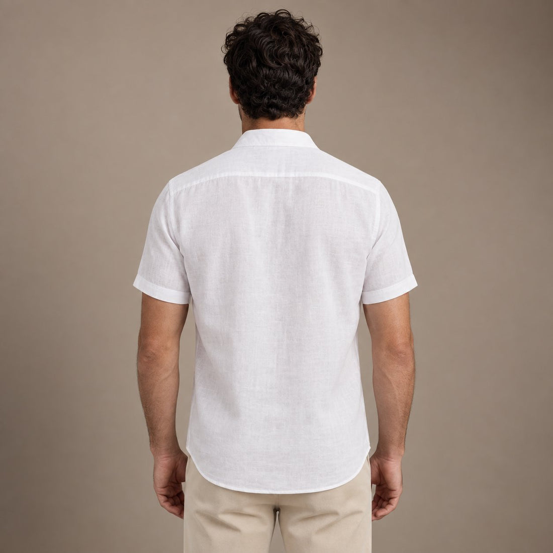 Men's Linen Short Sleeve Shirt