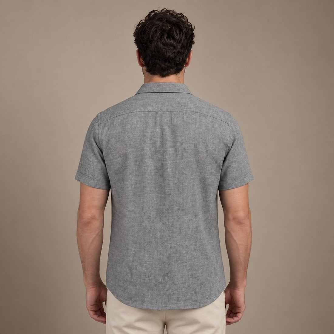 Men's Linen Short Sleeve Shirt