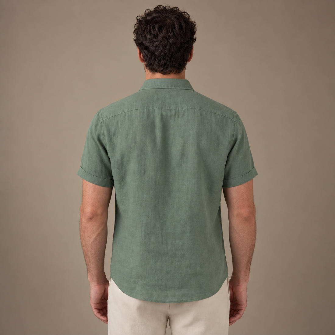 Men's Linen Short Sleeve Shirt