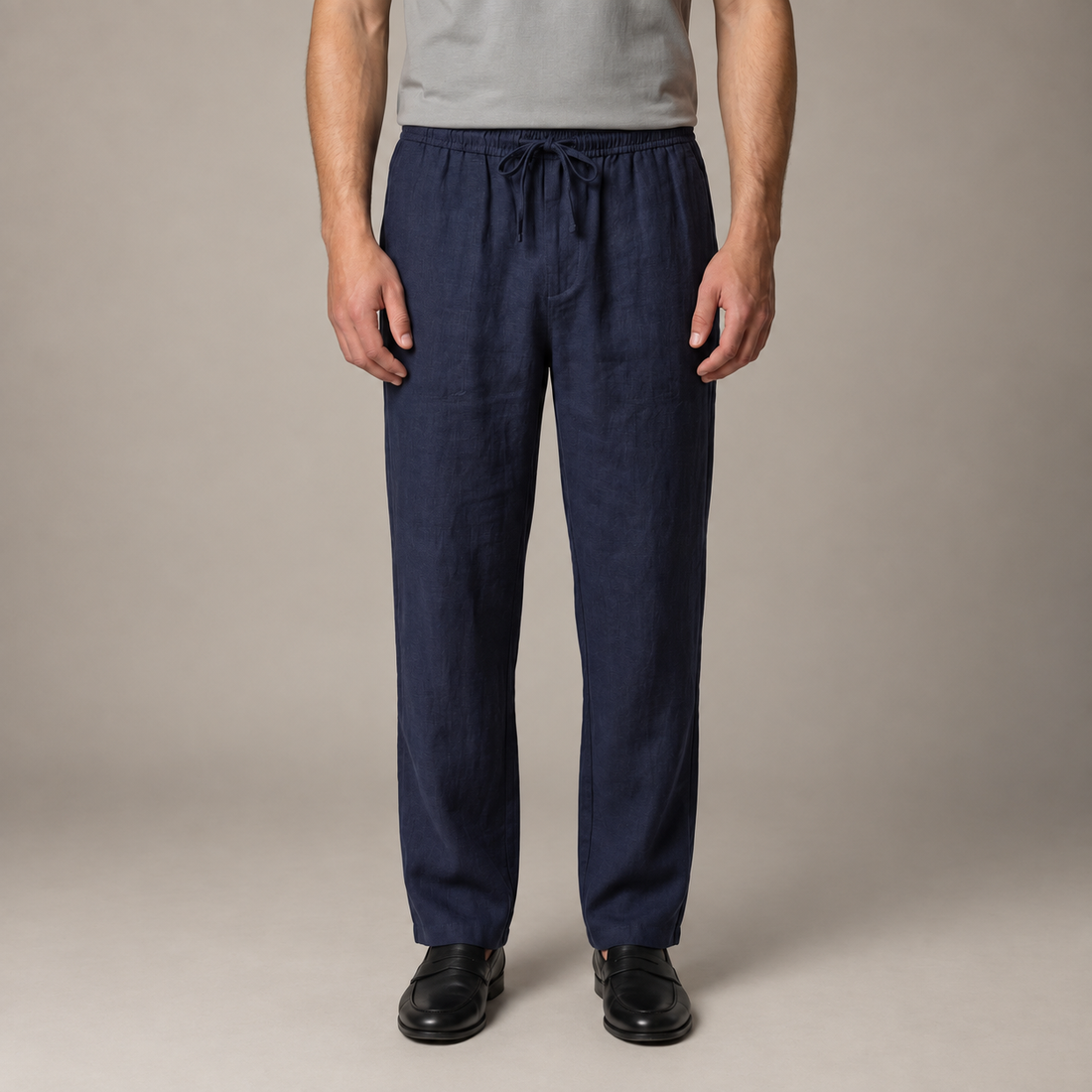 Men's Linen Slim Fit Trousers
