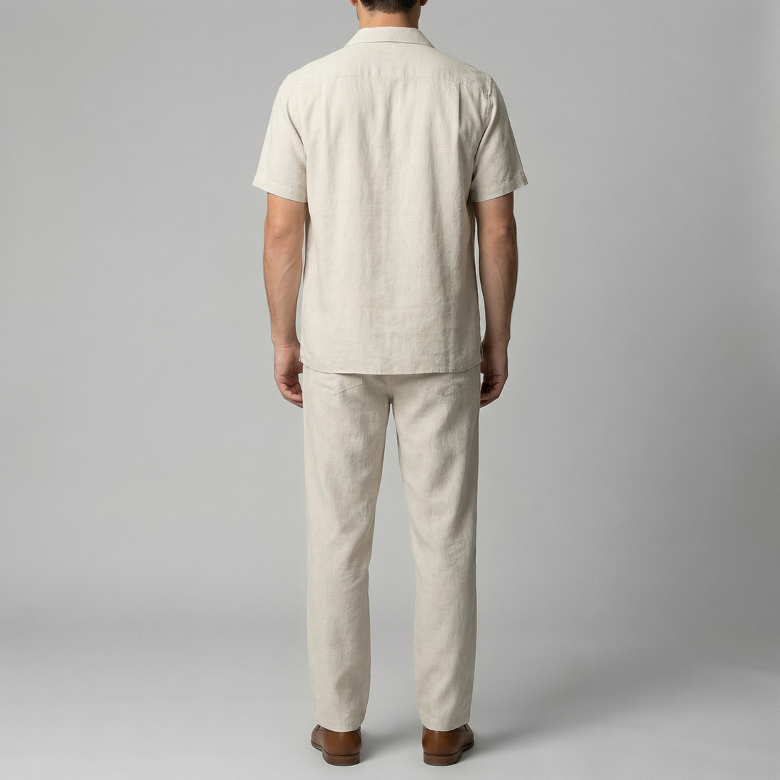 Men's Linen Slim Fit Trousers