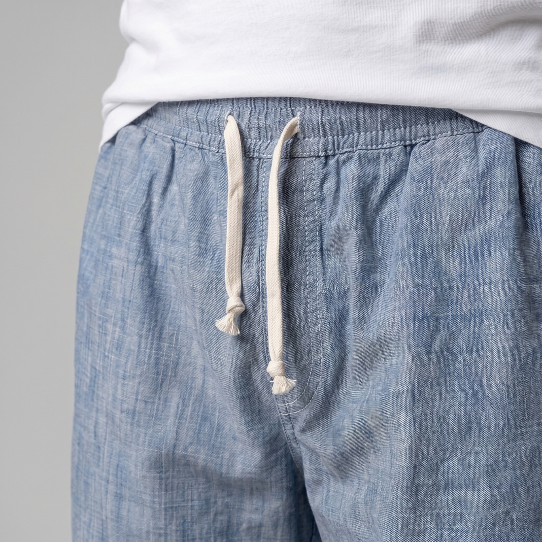 Men's Linen Summer Beach Shorts