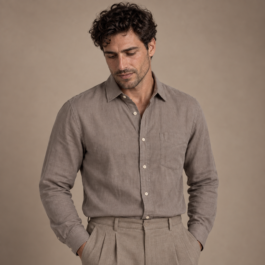 Men's Linen Summer Shirt