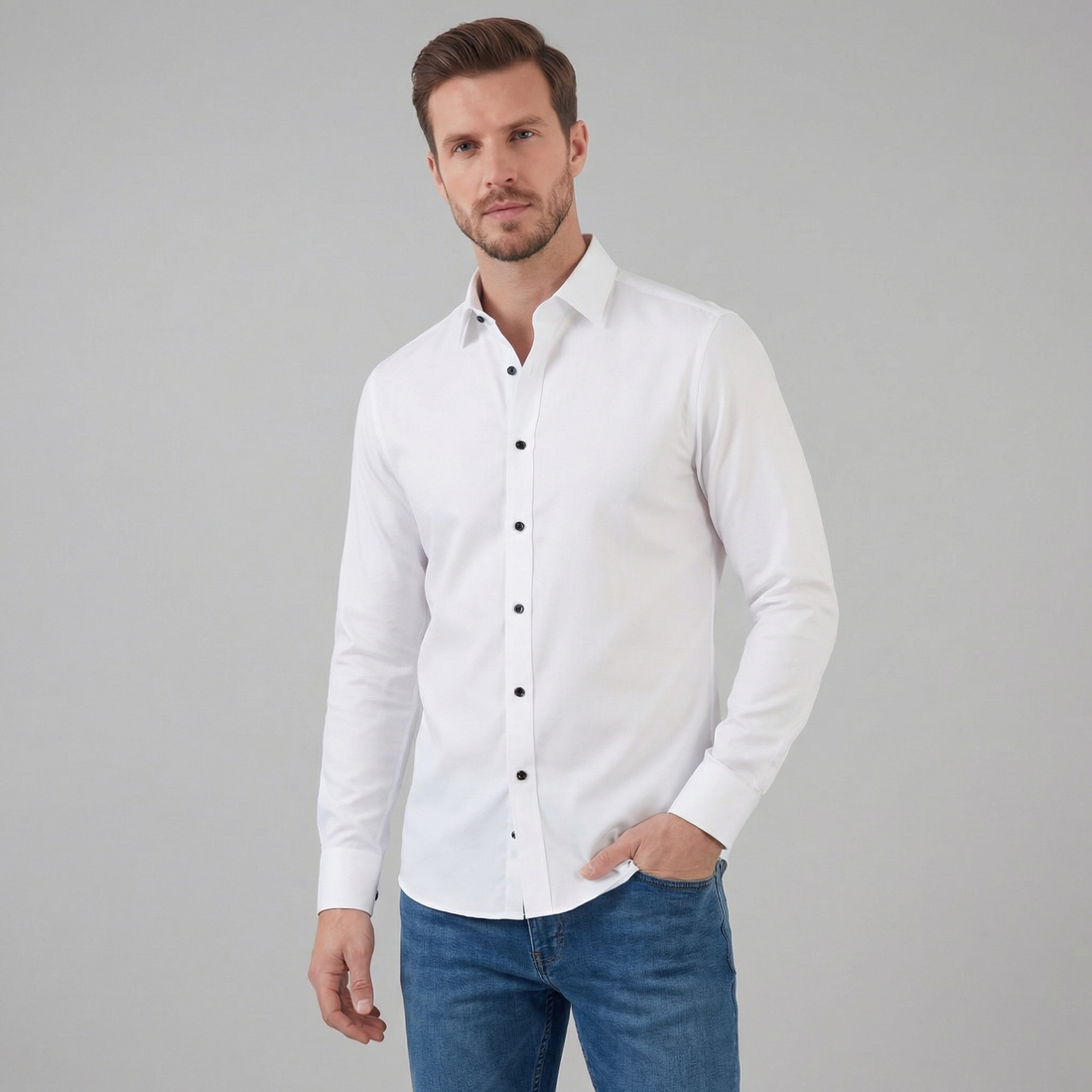 Men's Long Sleeve Dress Shirt