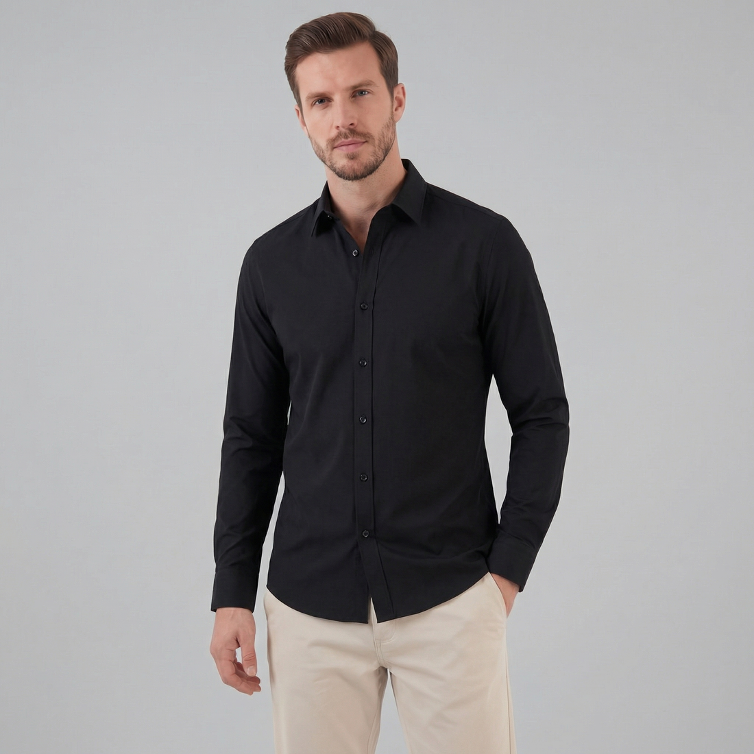 Men's Long Sleeve Dress Shirt