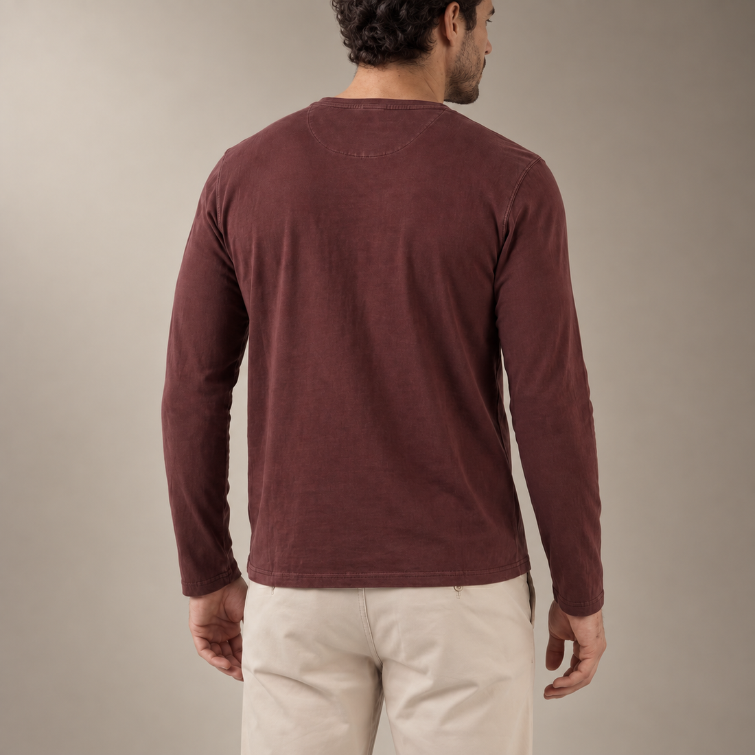 Men's Long Sleeve Henley Shirt