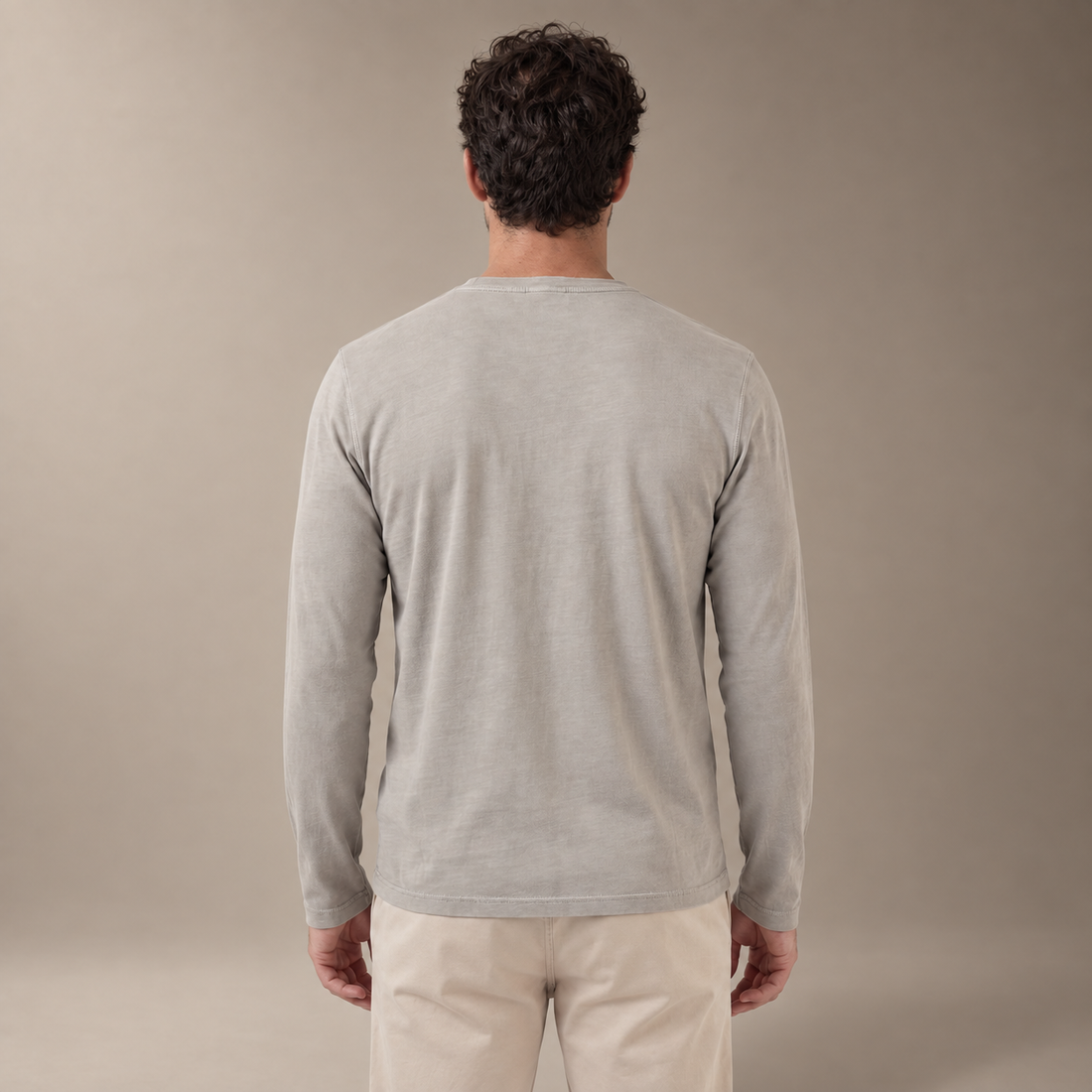 Men's Long Sleeve Henley Shirt