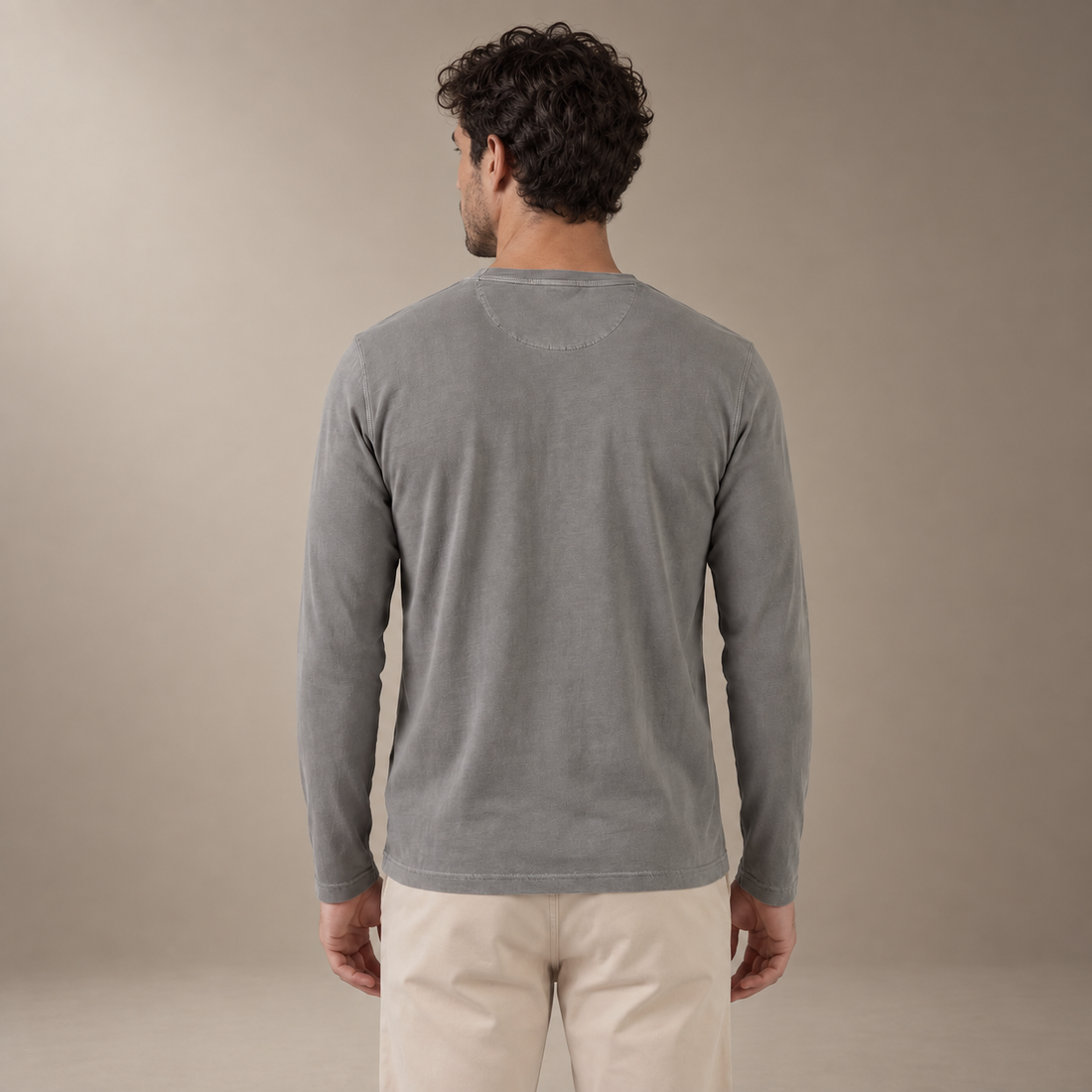 Men's Long Sleeve Henley Shirt