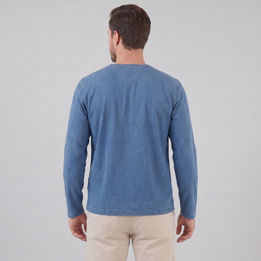 Men's Long Sleeve Henley Shirt
