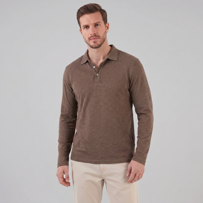 Men's Long Sleeve Polo Shirt