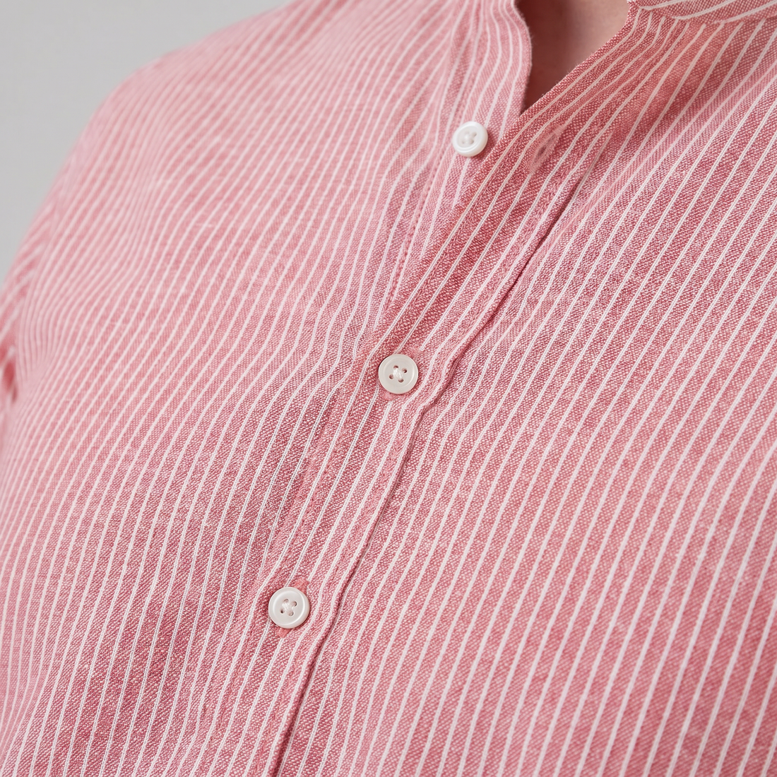 Men's Long Sleeve Striped Henley Shirt