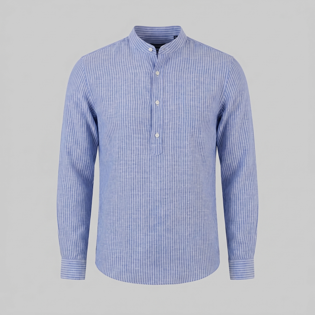 Men's Long Sleeve Striped Henley Shirt