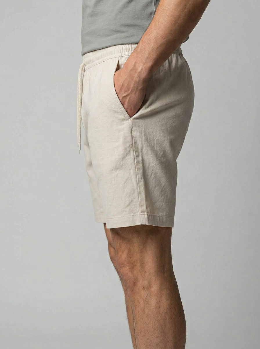 Men's Lounge Shorts with Drawstring Waistband