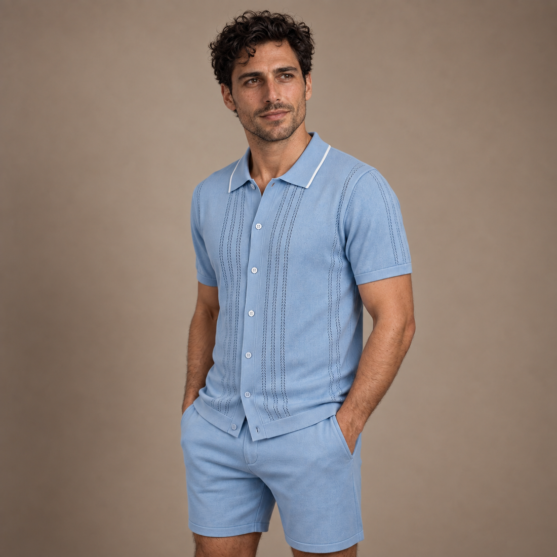 Men's Loungewear Knit Two-Piece Set