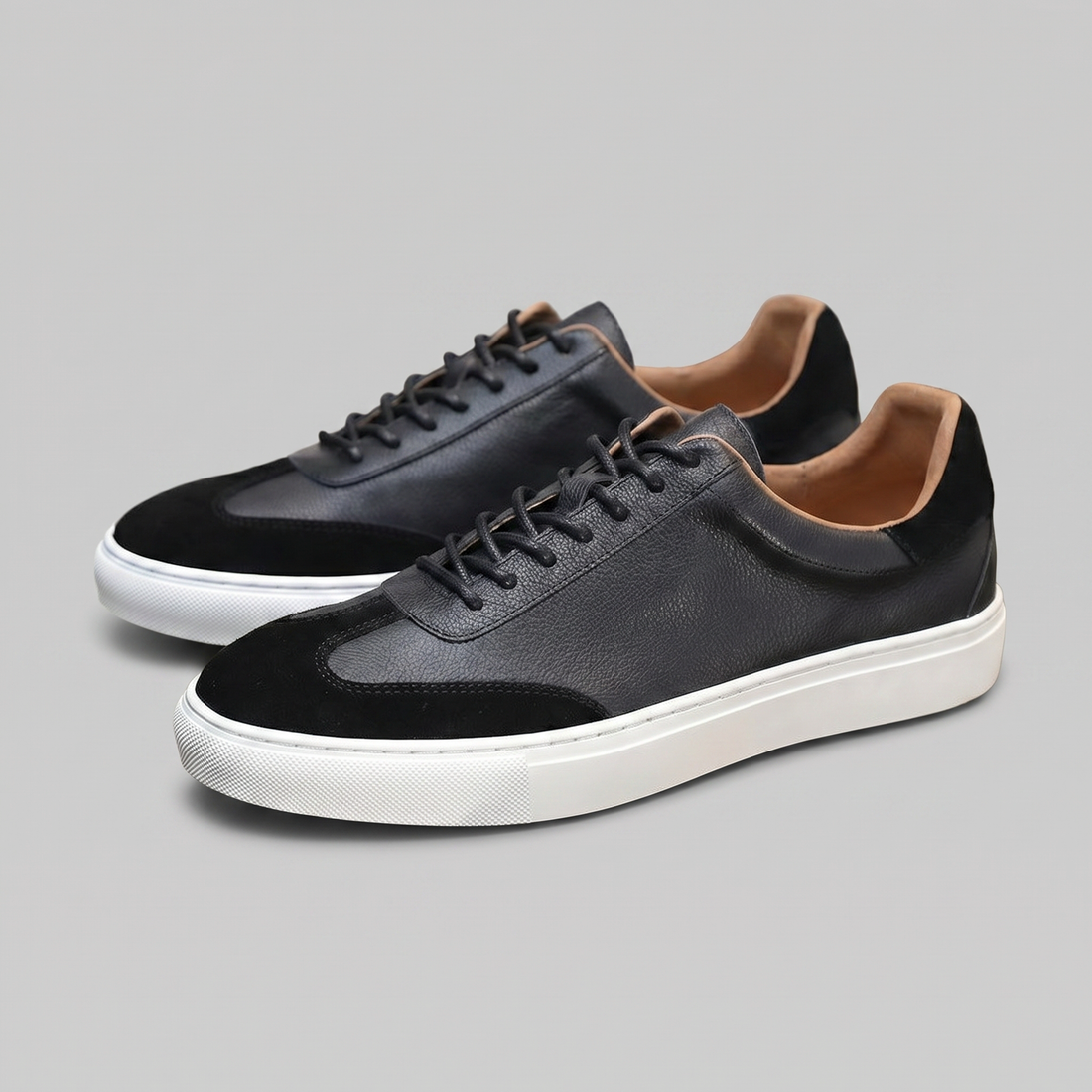 Men's Low-Top Leather Sneakers