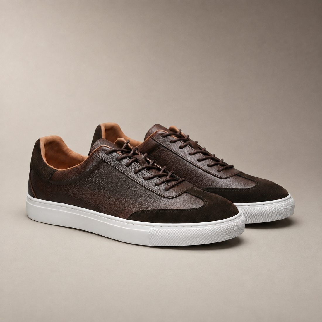 Men's Low-Top Leather Sneakers