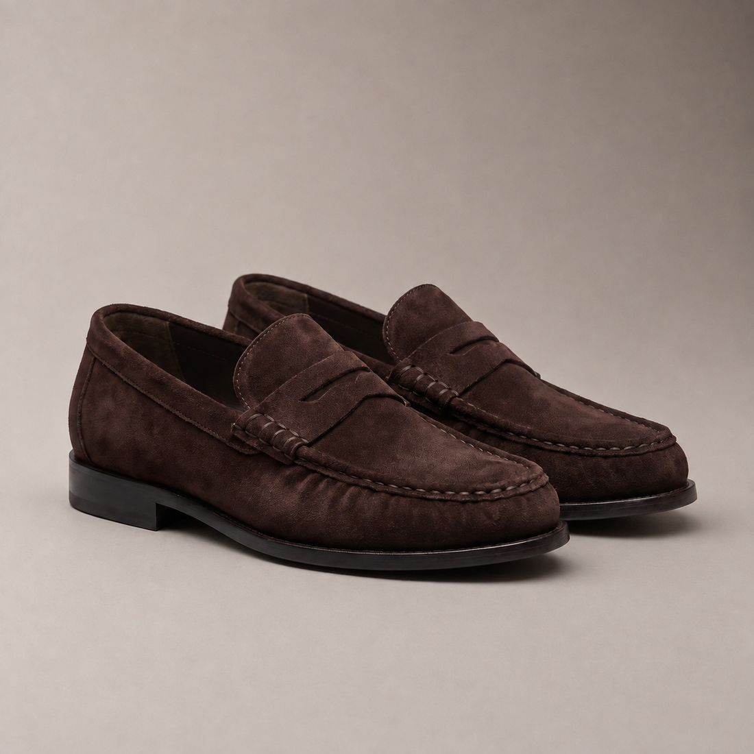 Men's Microfiber Penny Loafers