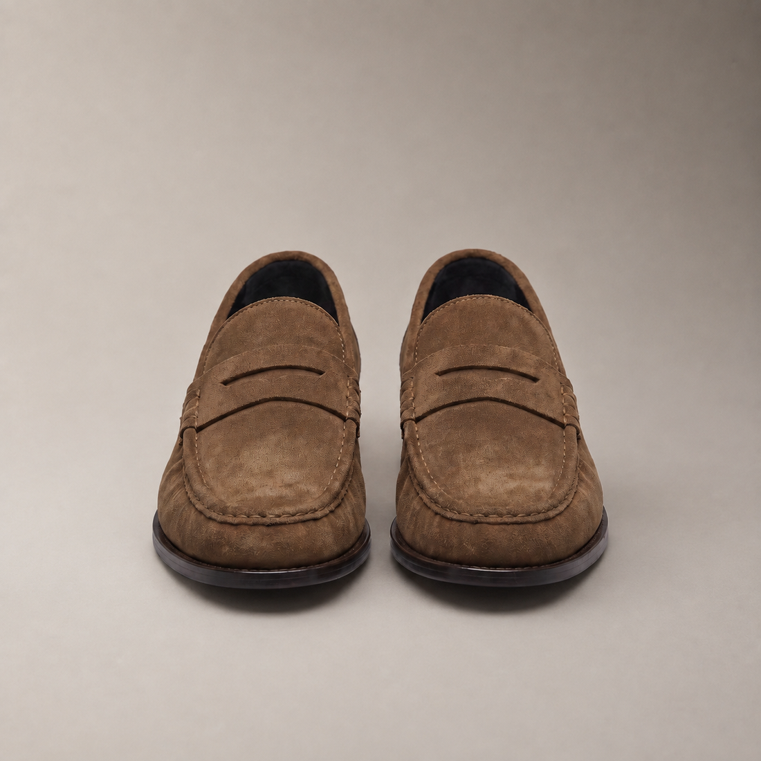Men's Microfiber Penny Loafers