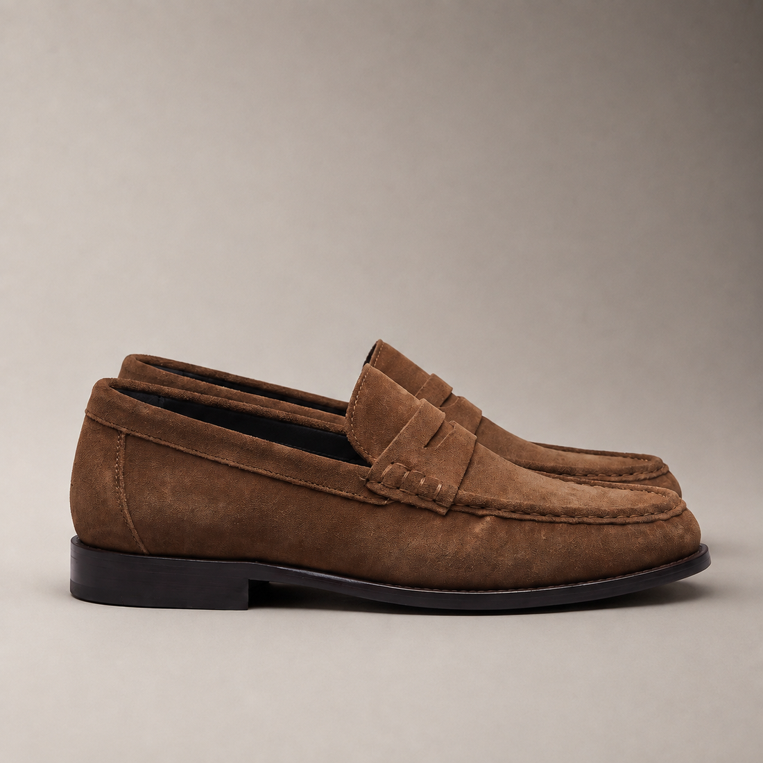 Men's Microfiber Penny Loafers