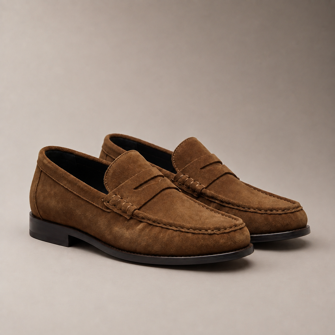 Men's Microfiber Penny Loafers