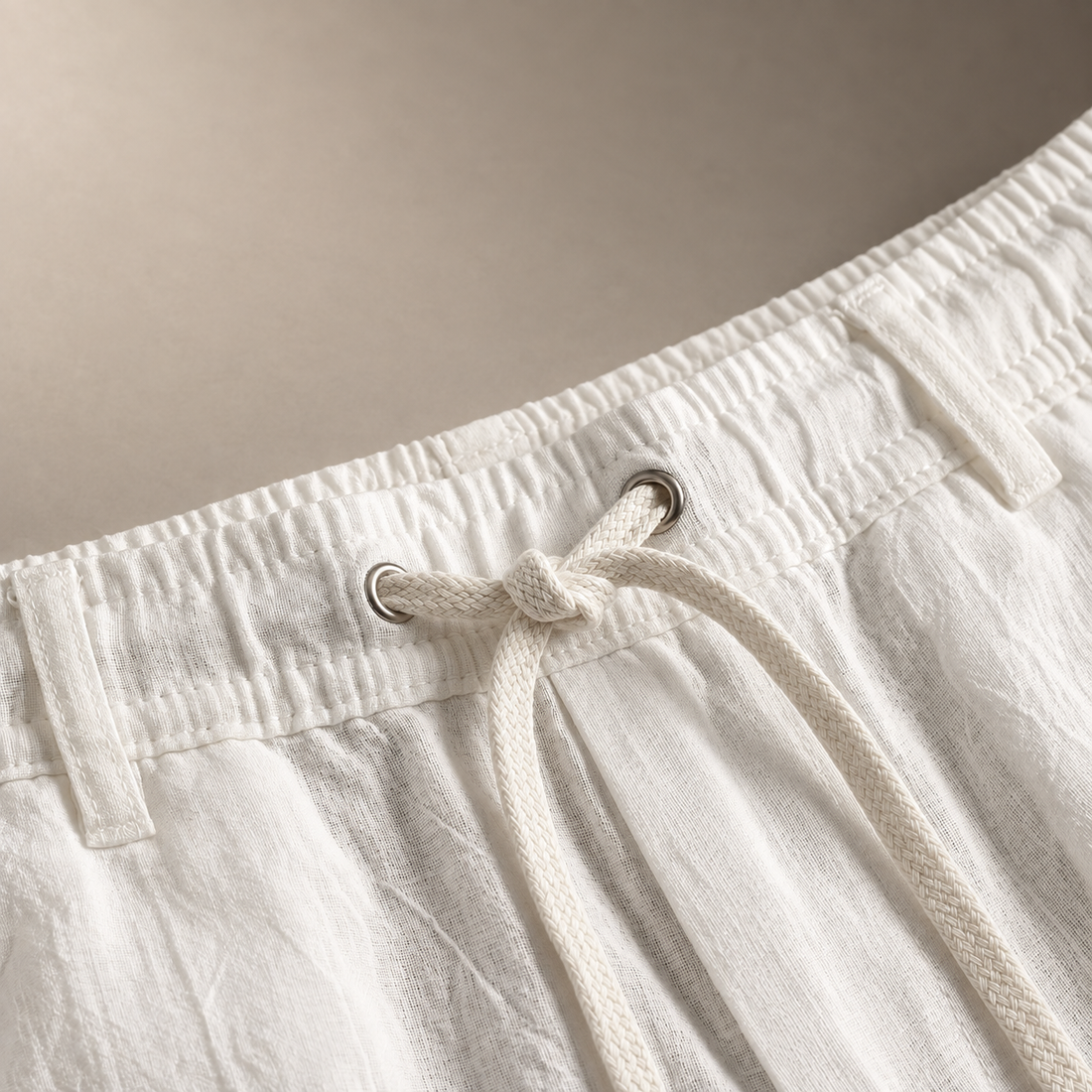 Men's Open-Knit Shirt and Trousers Set