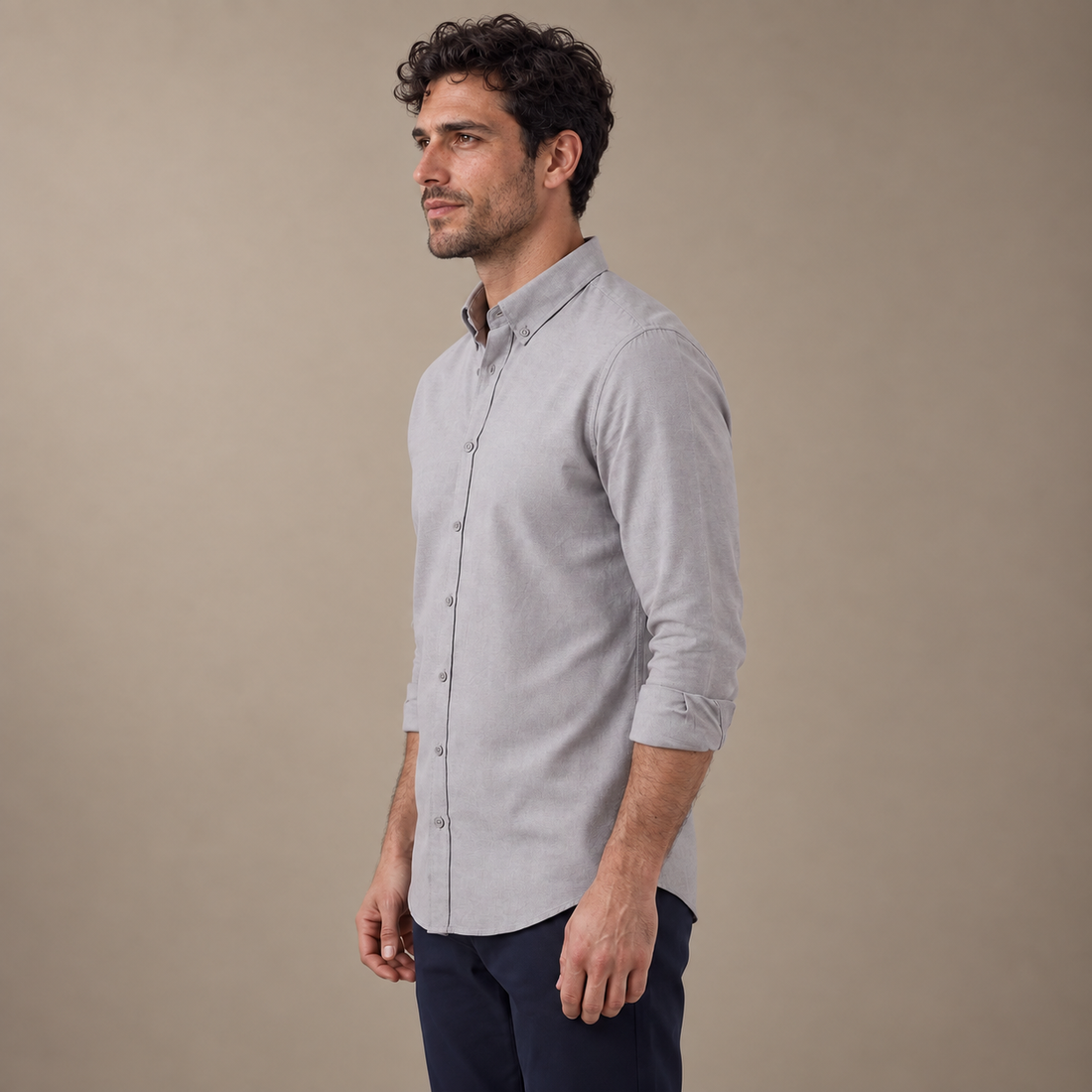 Men's Oxford Button-Down Dress Shirt