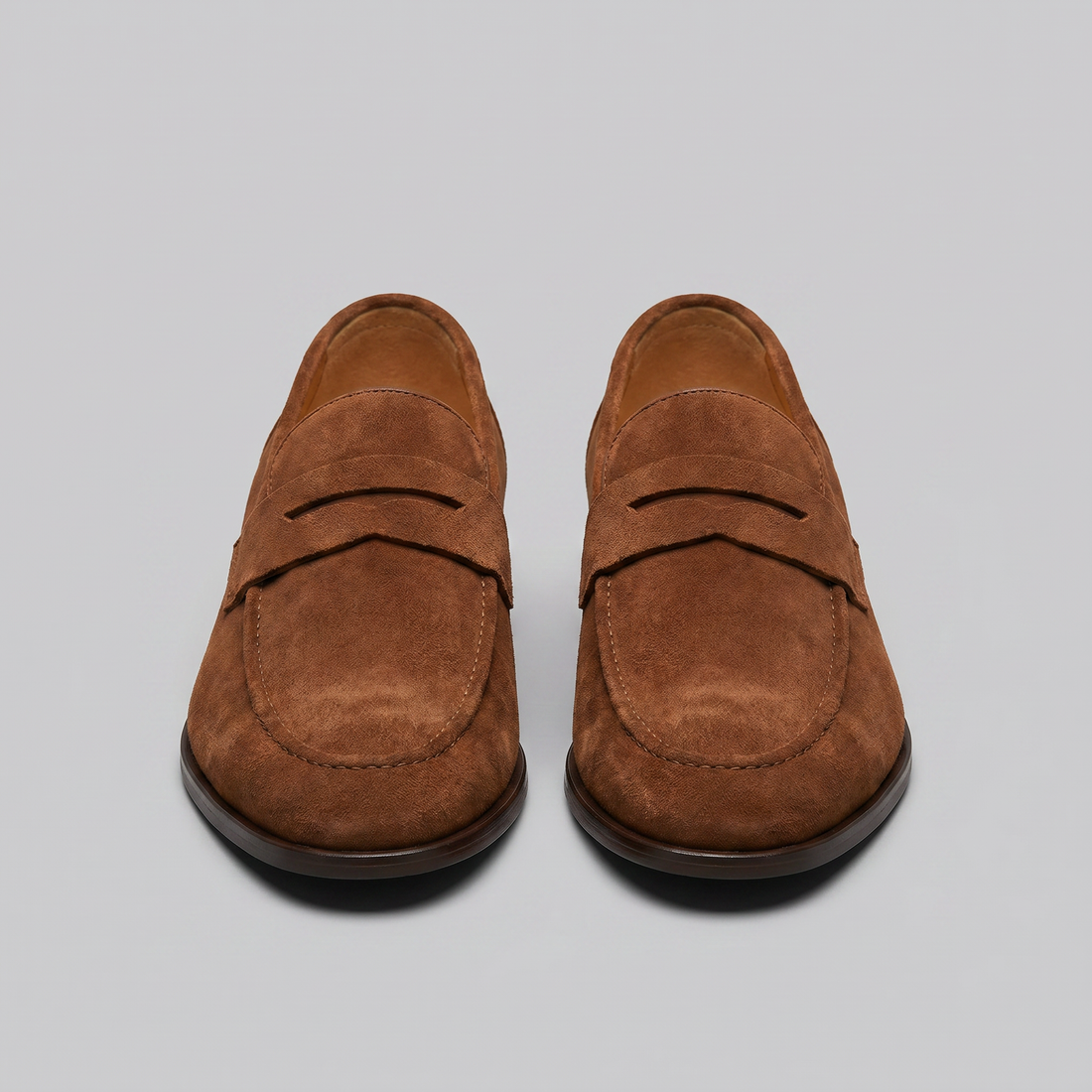Men's Suede Penny Loafers