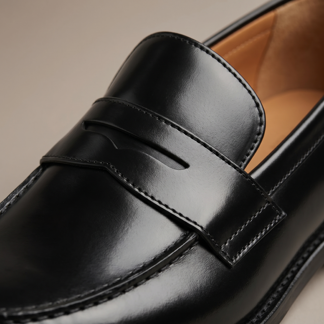 Men's Almond-Toe Penny Loafers