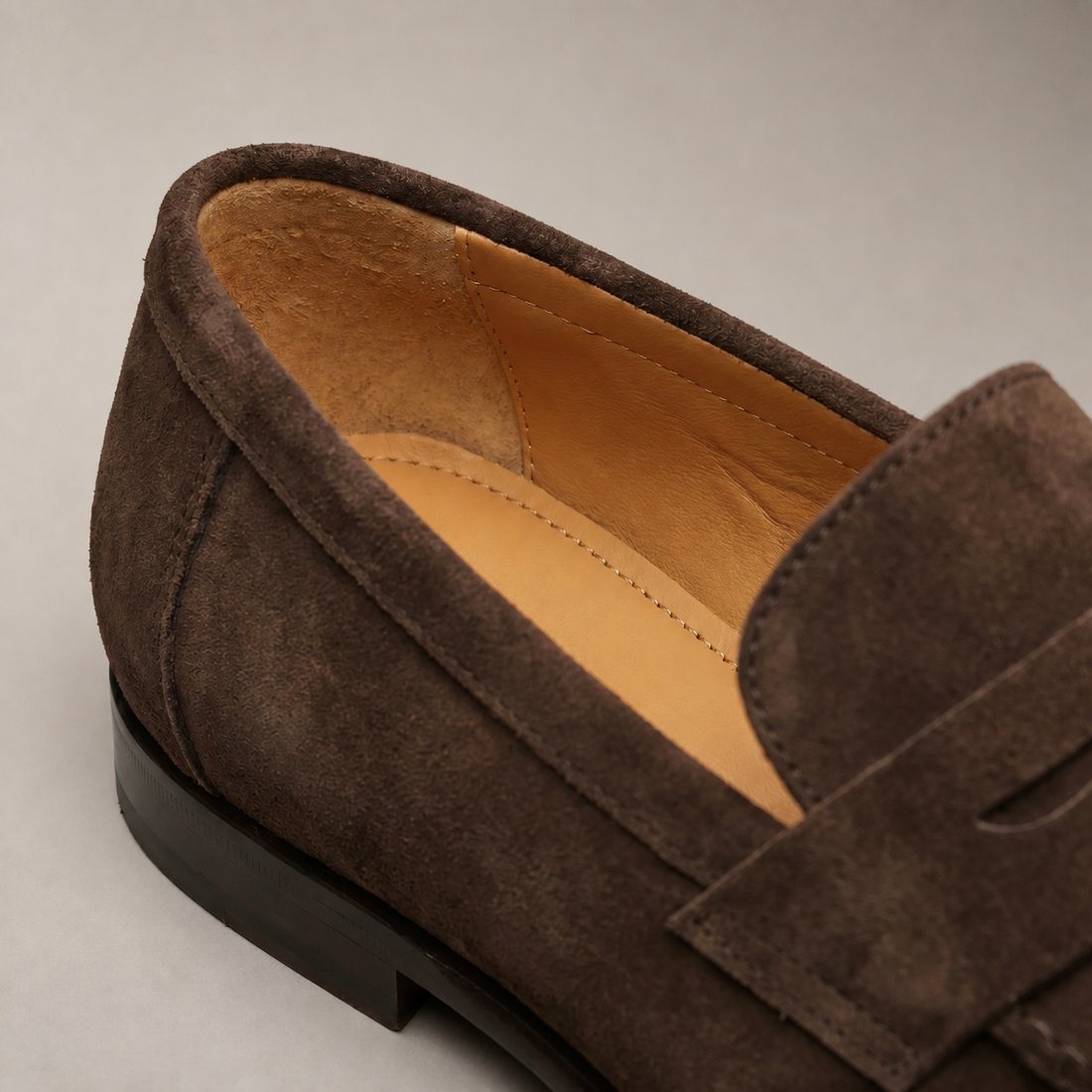 Men's Suede Penny Loafers