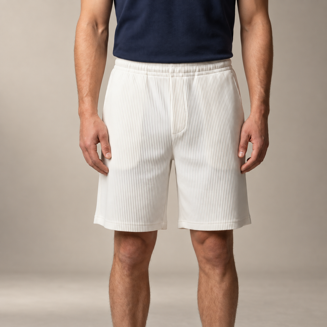 Men's Pleated Relaxed Fit Shorts